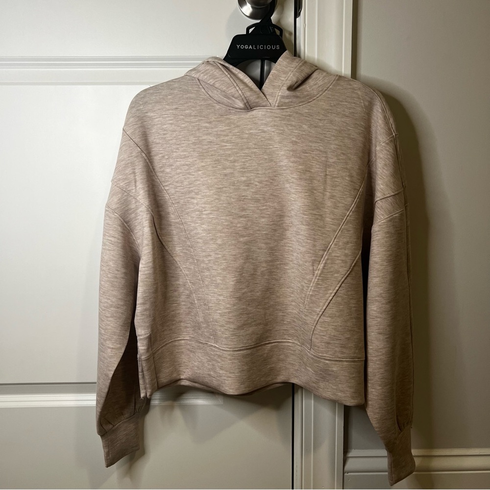 Yogalicious Scuba New Flow Hoodie and Short Set Heather Gray Womens Small